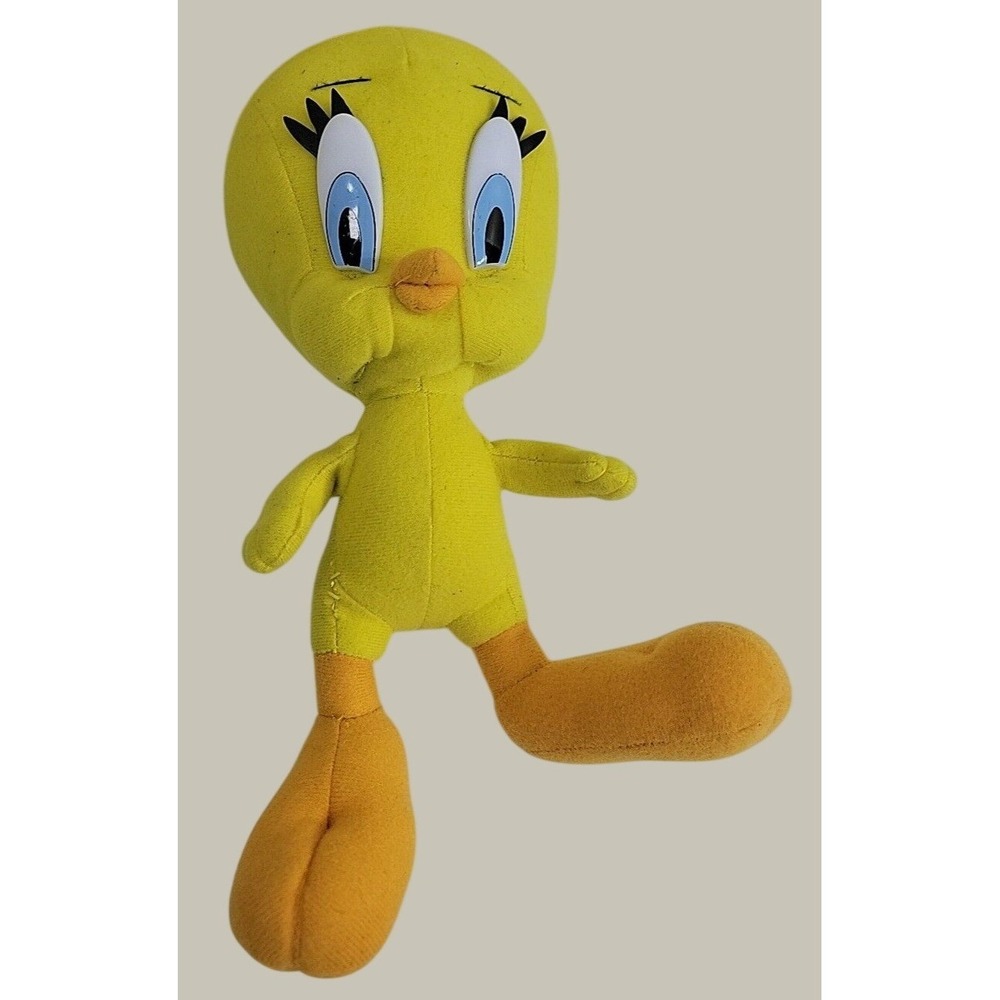 Play By Play Tweety Bird Plush Vintage 90s Looney Tunes Collectible Toy Yellow